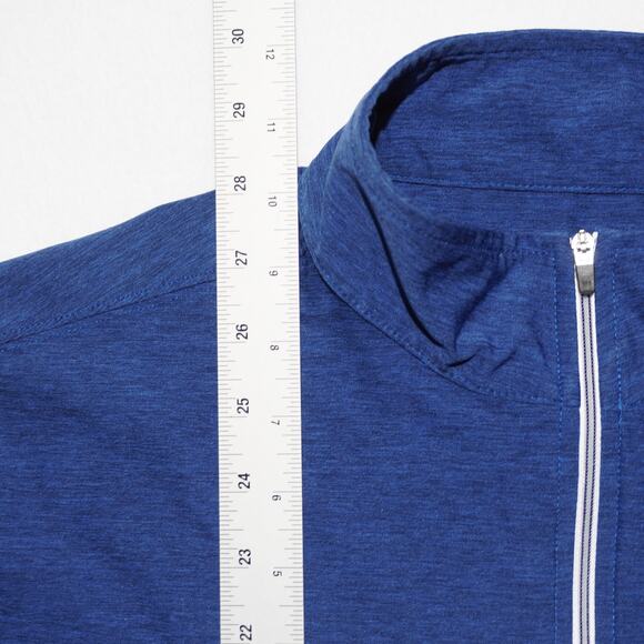 Straight Down Whistling Straits Blue Quarter Zip Technical Golf Top Size L - Picture 8 of 12